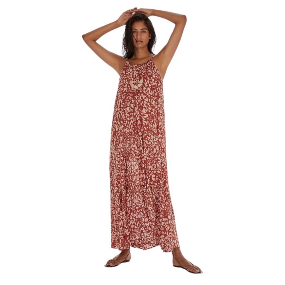 Anthropologie Flounced Maxi Dress